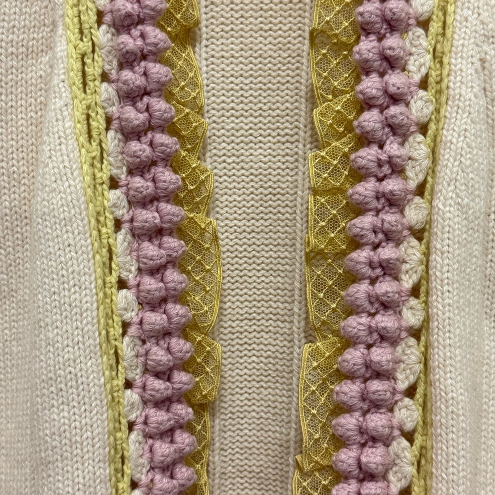 Authentic CHANEL Cream Cashmere Cardigan Sweater Size 38 - Picture 13 of 16